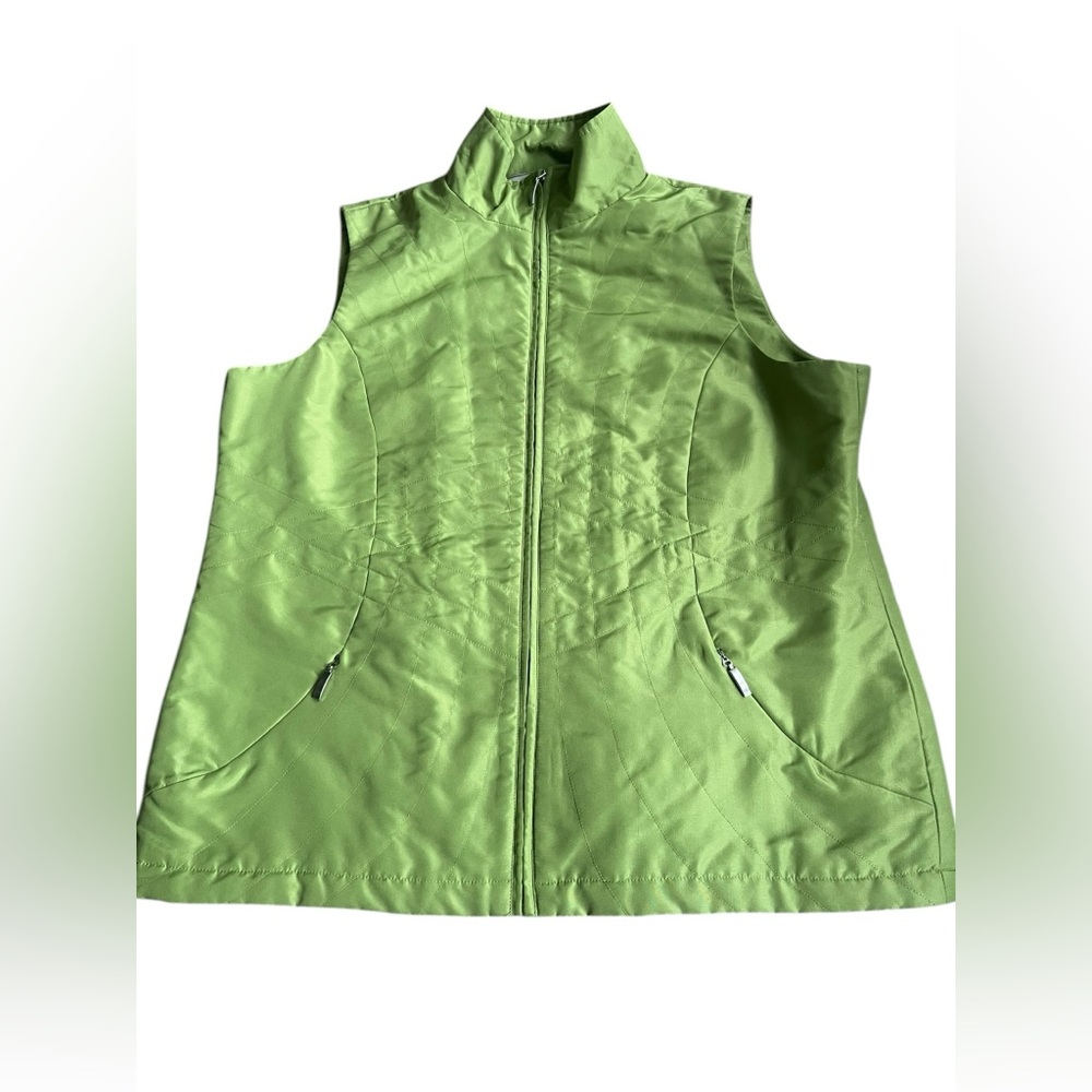 Allison Daley Light Weight Vest Size 14 Green